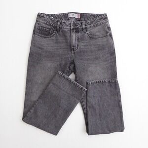 Cabi Women Jeans Gray 100% BF Straight Leg Denim Zip Fly Size 2